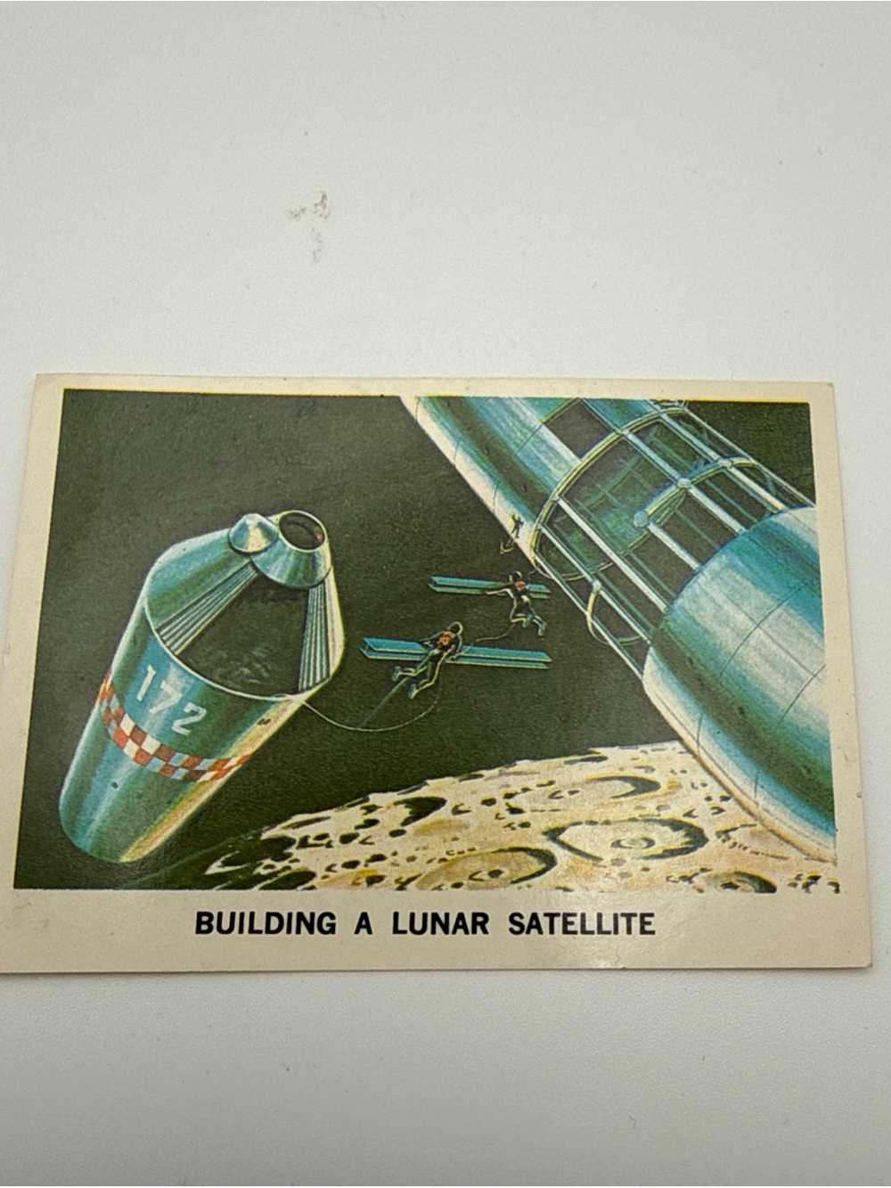 Building a Lunar Satellite Trading Card — Blue/Teal Illustration #3